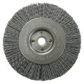 Weiler 4" Narrow Face Nylox Wheel, .040/120SC Crimped Fill, 1/2"-3/8" 31124